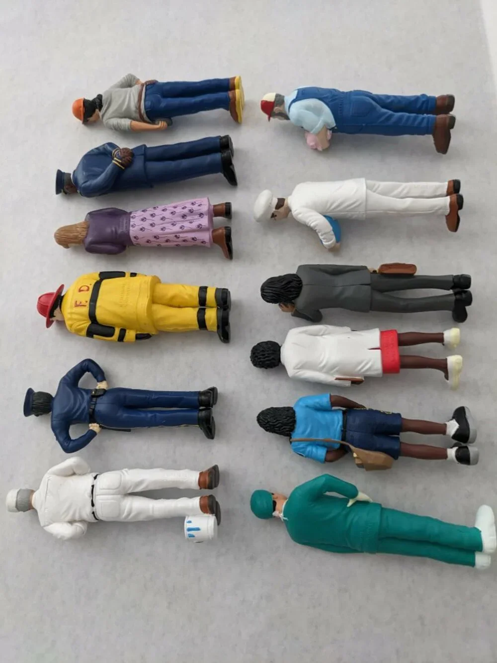 Full set of 12 Community Block People - Occupations